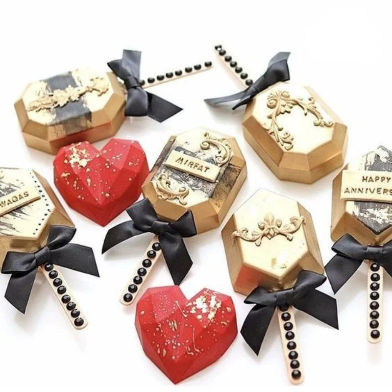 Силиконовая форма для мороженого 4/8 Cell ромбовидный фруктовый ромб треугольный