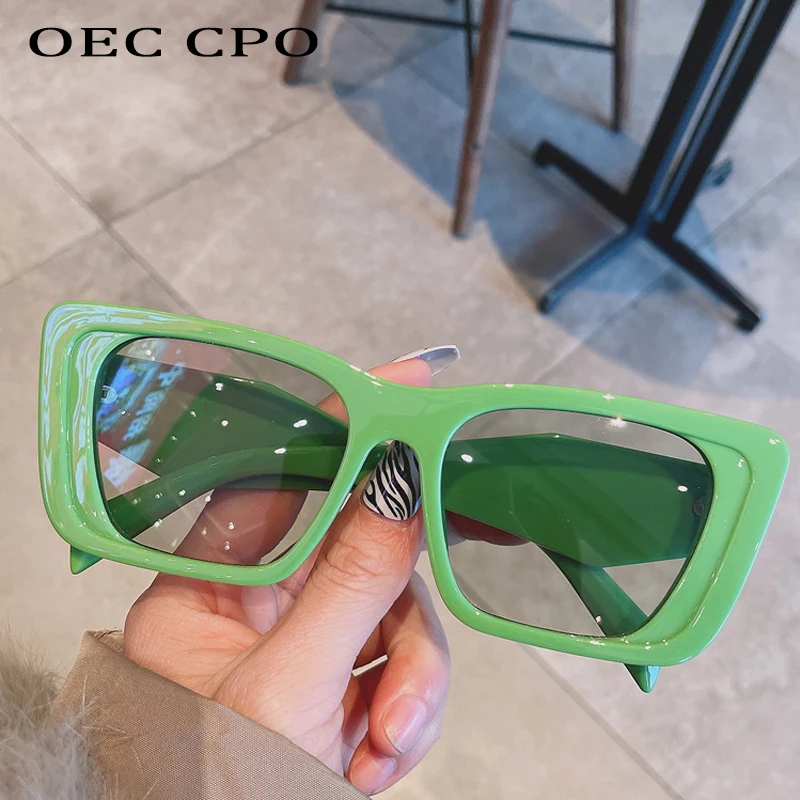 

OEC CPO Vintage Cat Eye Sunglasses Women Brand Designer Colorful Sun Glasses Female Fashion Eyewear UV400 Shades Gafas De Sol