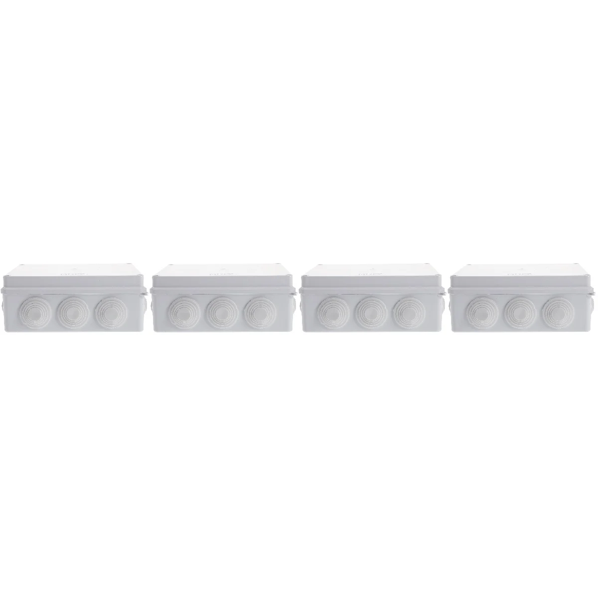 

4pcs Outdoor Junction Box Diy Electronic Junction Box Weatherproof Project Box