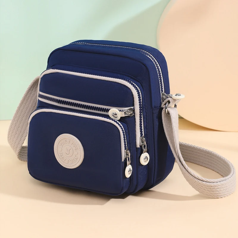 Women Small Crossbody Shoulder Bags Waterproof Nylon Female Cell Phone Pocket Ladies Purse Card Clutches Wallet Messenger Bags