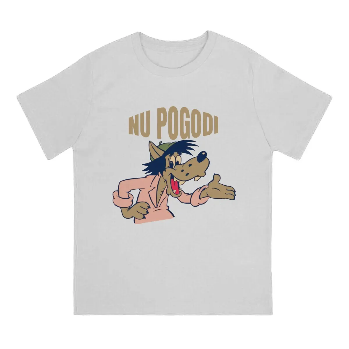 Креативная футболка Nu Pogodi The Hare Catoon для мужчин русский волк Классическая из