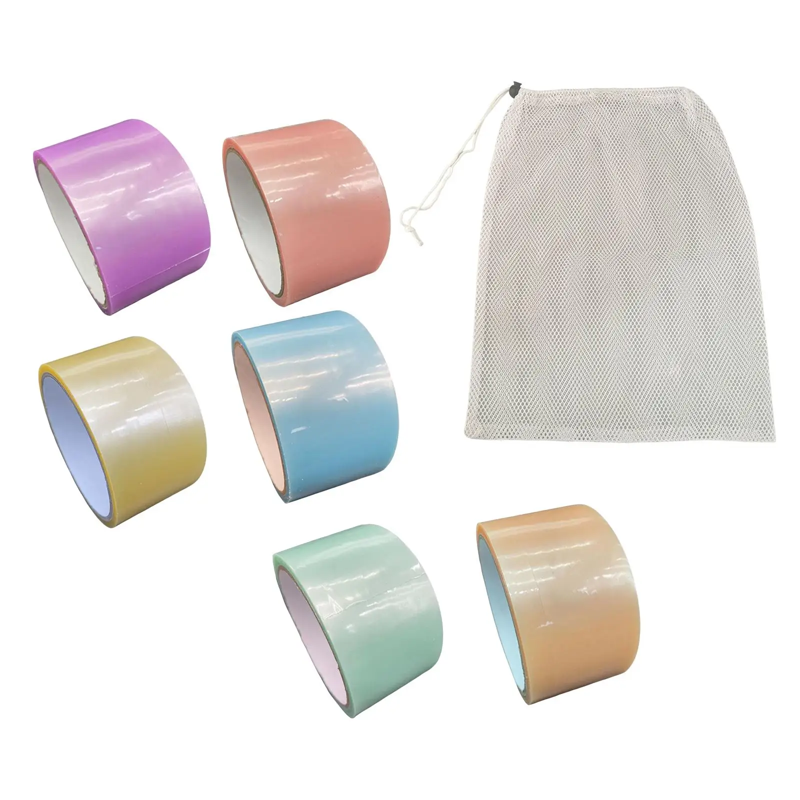 

6x 10M Sticky Ball Tape Making Ball Educational Toys Craft Creative Colored Adhesive Tape for Birthday Gifts Party Relaxing