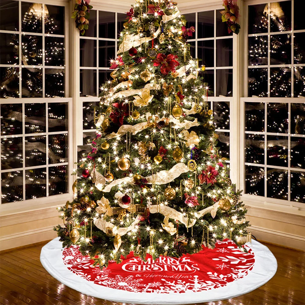

Delicate Xmas Tree Skirt Bottom Ornament Xmas Tree Bottom Skirt Christmas Tree Winter Vacation House Christmas Party Decor