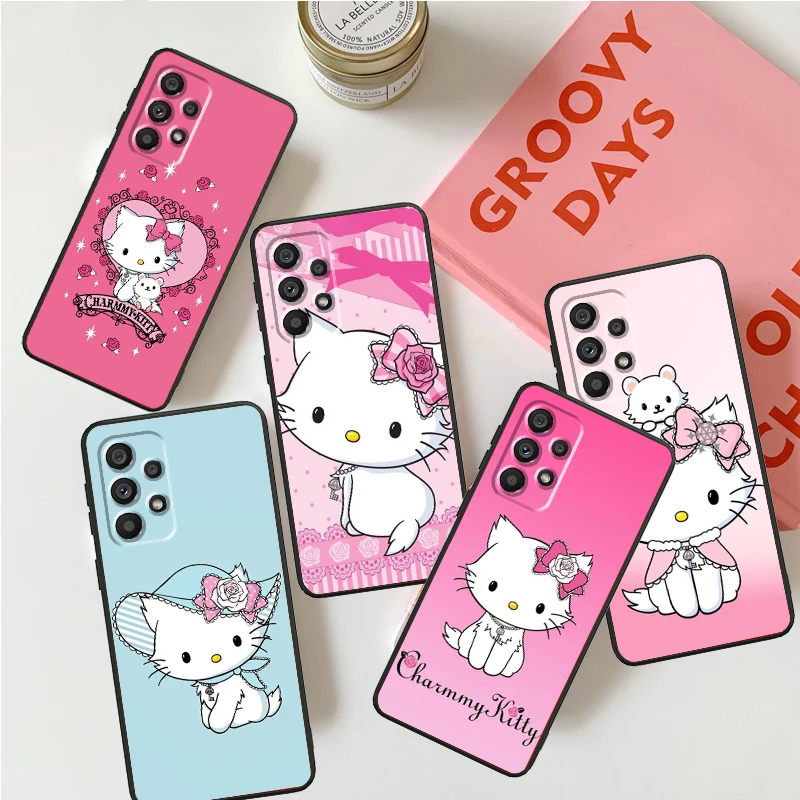 Милый мультяшный чехол CharmmyKitty для Samsung Note 20 10 Ultra Plus A31 A14 A12 A70 A34 A25 A04 A05 A15 A24