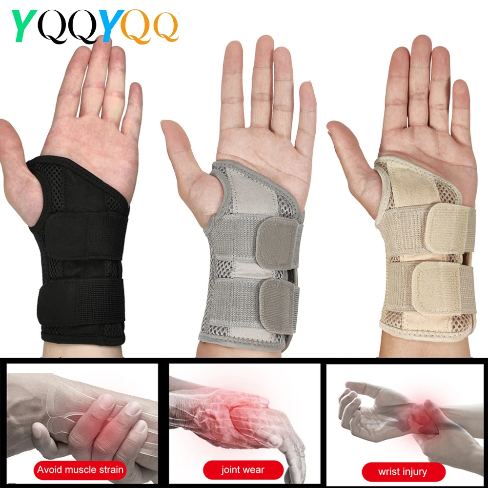 

YQQYQQ Carpal Tunnel Wrist Brace Adjustable Wrist Support Brace Wrist Compression Wrap for Arthritis Tendinitis Pain Relief