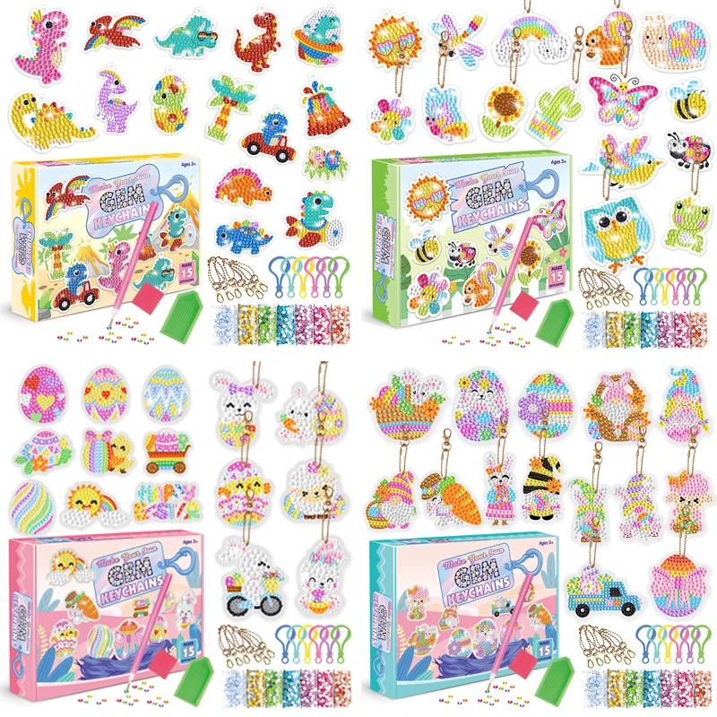 

Набор для брелока «пасхальные яйца кролика», 15 шт.