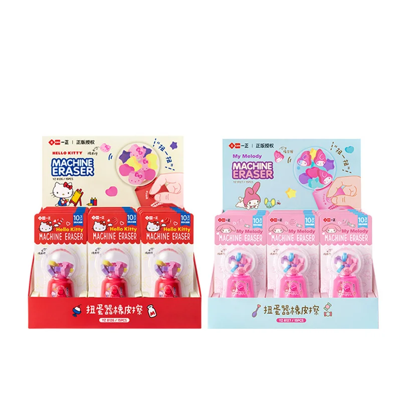 10 шт./партия ластики Sanrio Melody Cat Twisted Egg