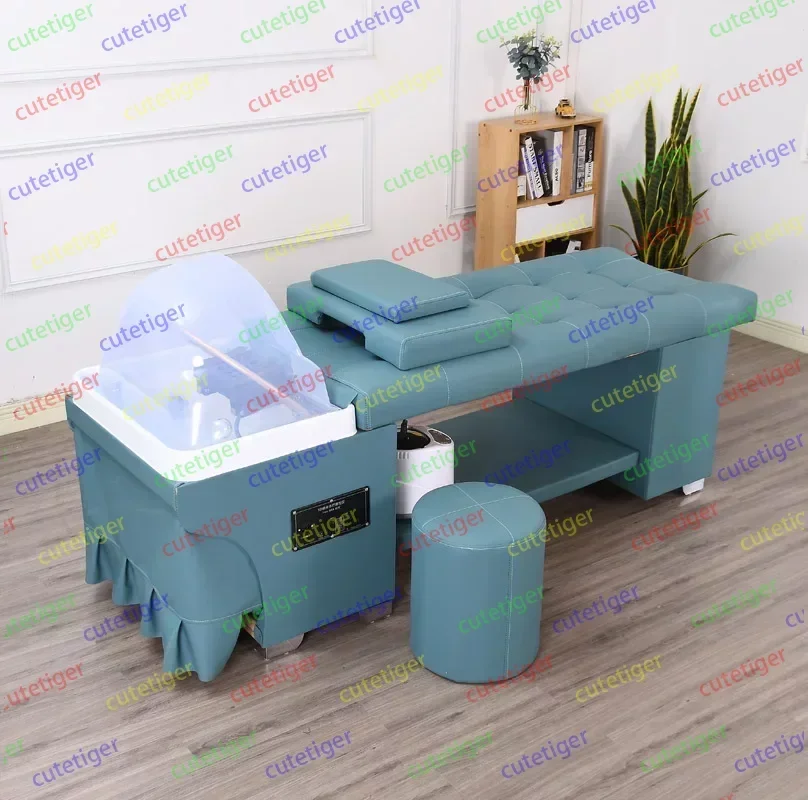 Шампунь для волос мобильная кровать массажа головы спа фумигационный массажер