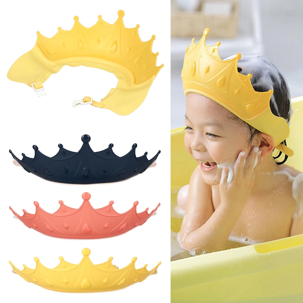 Baby Shampoo Cap Bath Eye Ears Protection Head Adjustable Shower Water Cover Baby Care Wash Hair Shower Cap For 0-6 Years Kids