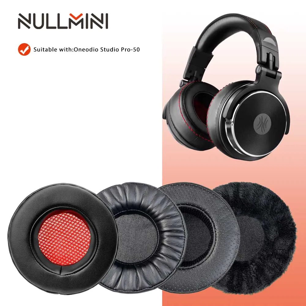 НуллМини Запасные наушники для наушников Oneodio Studio Pro 50 Накладки на ушные чашки Наушники на наушники.