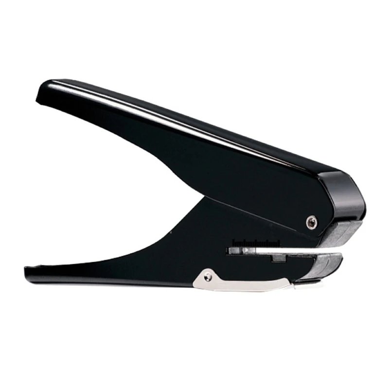 

Office Oval Hole Puncher with Positioning Scale Storage Bin Manual Punching Tool for Student Children Women Men