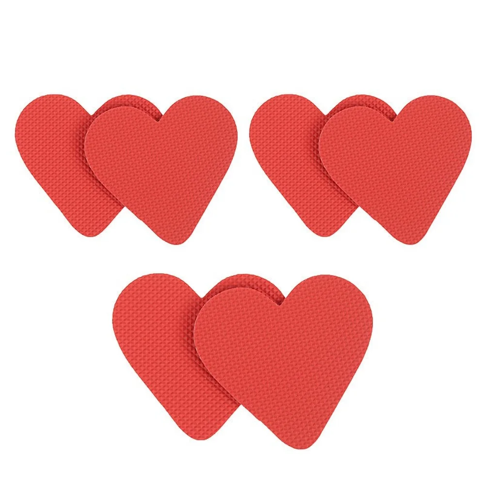

1 Pair Love Heart High Heel Anti-slip Self-Adhesive Protective Sole Stickers Red Love shape Non-slip Protect Pads Cushion Insole