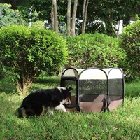 playpen for animals portable cat house octagonal folding puppy tent dog cage breathable indoor enclosure teepee pets accessories