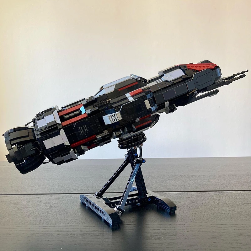 

Buildmoc Space MCRN The Expanse Rocinante ASL-01A Roci Stand Building Blocks Kits DIY Assembly Toys for Children Kids Gifts Toy