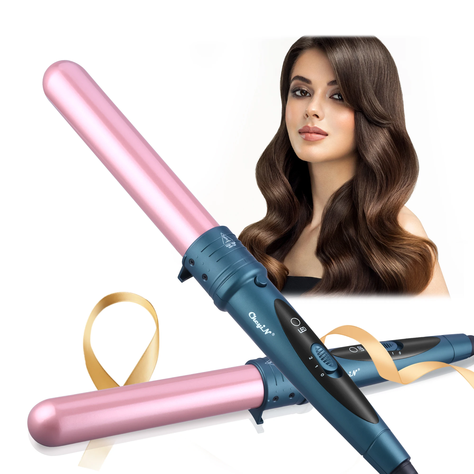 

32mm Curling Iron, Portable Hair Curler with Detachable Handle, New Colorway