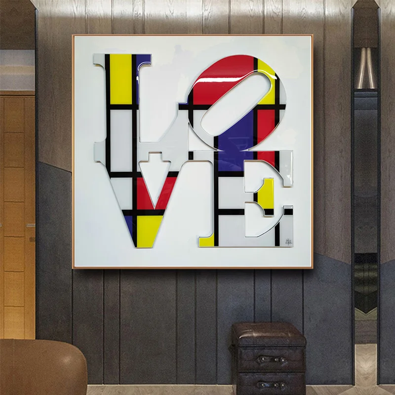 Бэнкси Граффити искусство абстрактная любовь холст картина кролик фотография Современная Настенная картина для фотографий