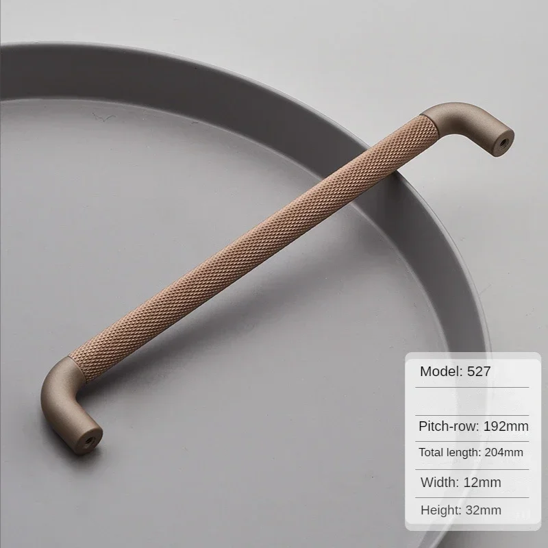 

Ручки для шкафов AE BCD, коричневые, серые, цинковый сплав + алюминий, 96/128/192/320 мм