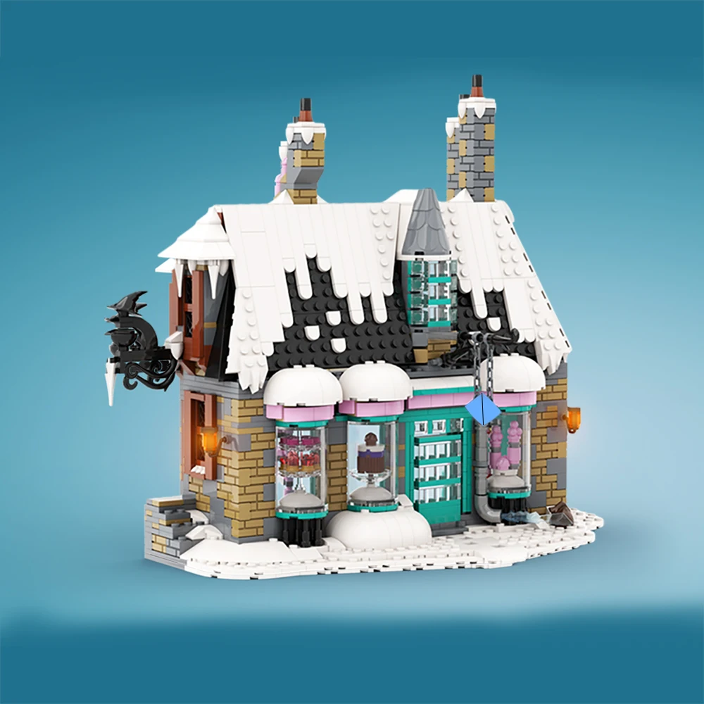Набор строительных блоков для зимней деревни HoneyDukes Wizarding Sweet Shop набор MOC Tower замок