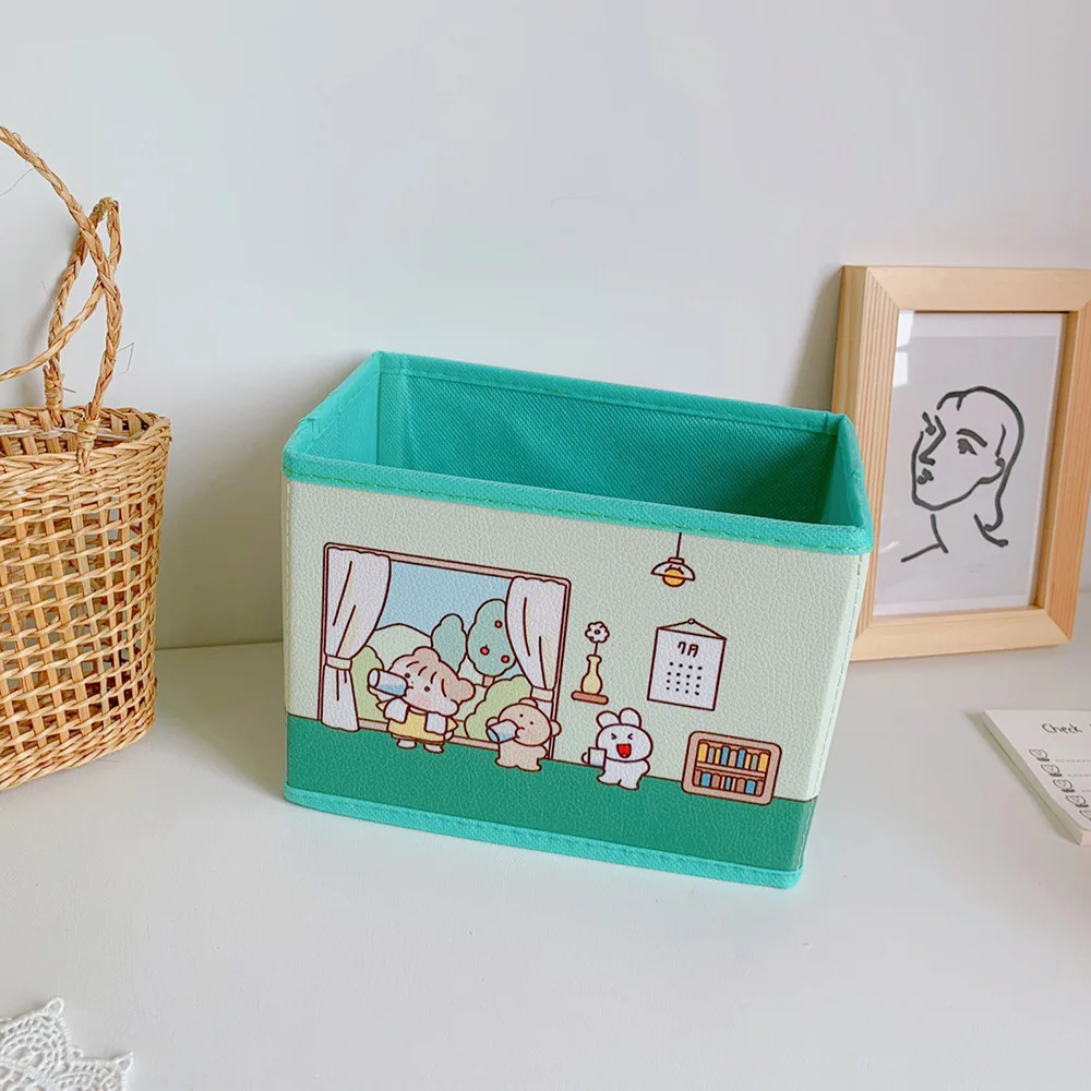 

Корзина из нетканого материала, коробка для хранения для студентов, милая корзина для животных, Кухонное хранилище для дома