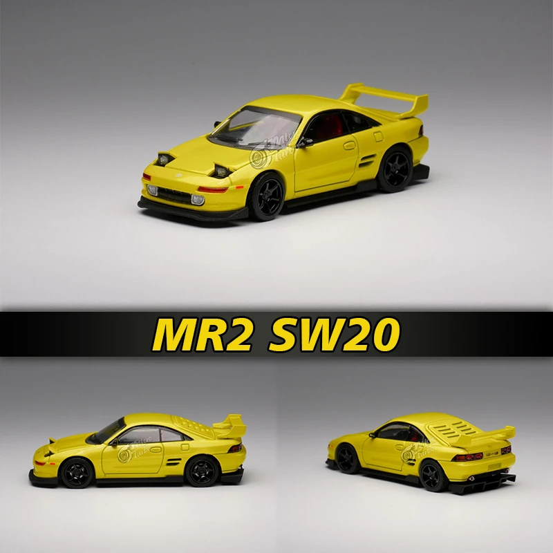 

MT In Stock 1:64 MR2 SW20 Modified Style Metallic Yellow Alloy Diorama Car Model Collection Miniature Carros Toys Micro Turbo