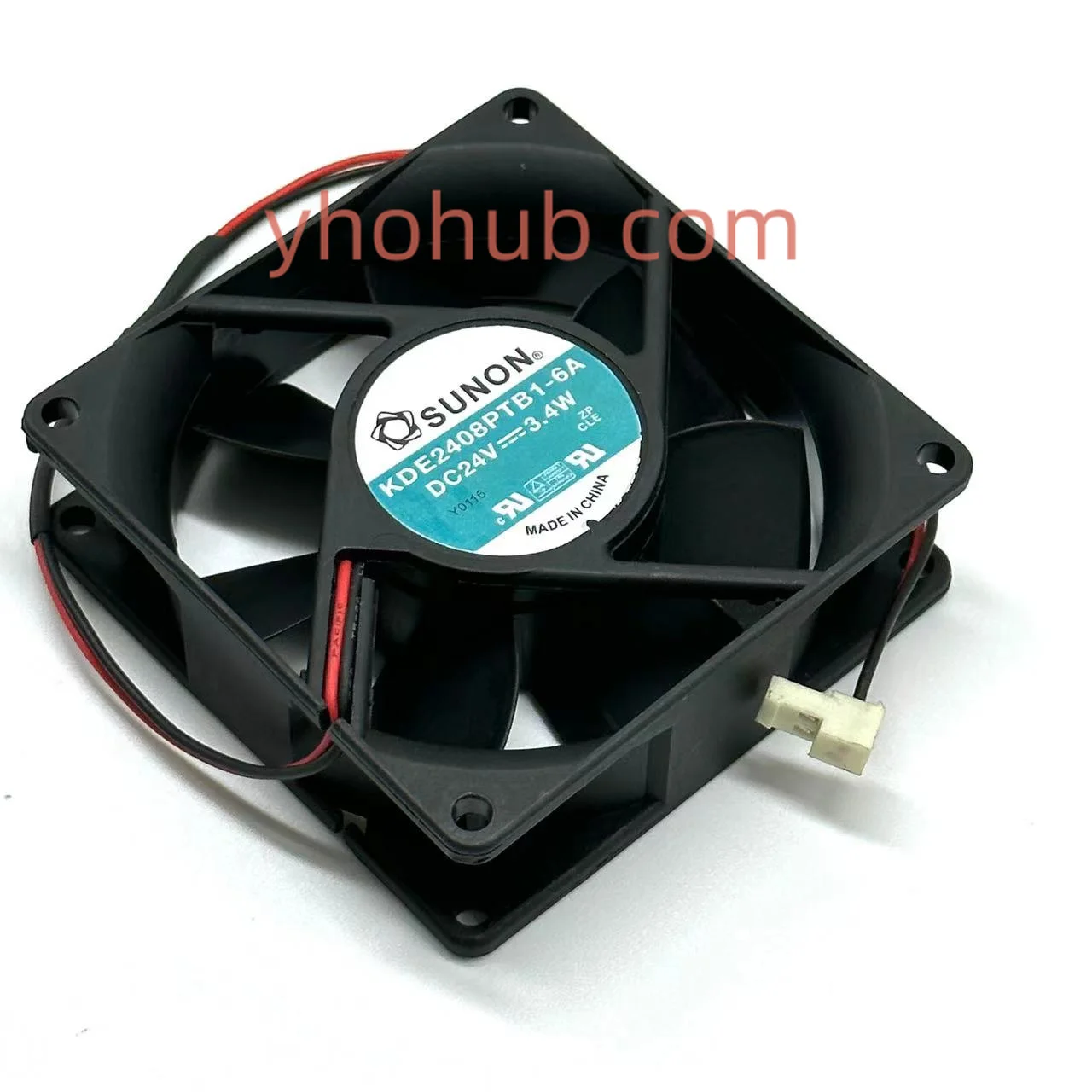 SUNON KDE2408PTB1-6 DC 24V 3.4W 2-Wire 80x80x25mm Server Cooling Fan