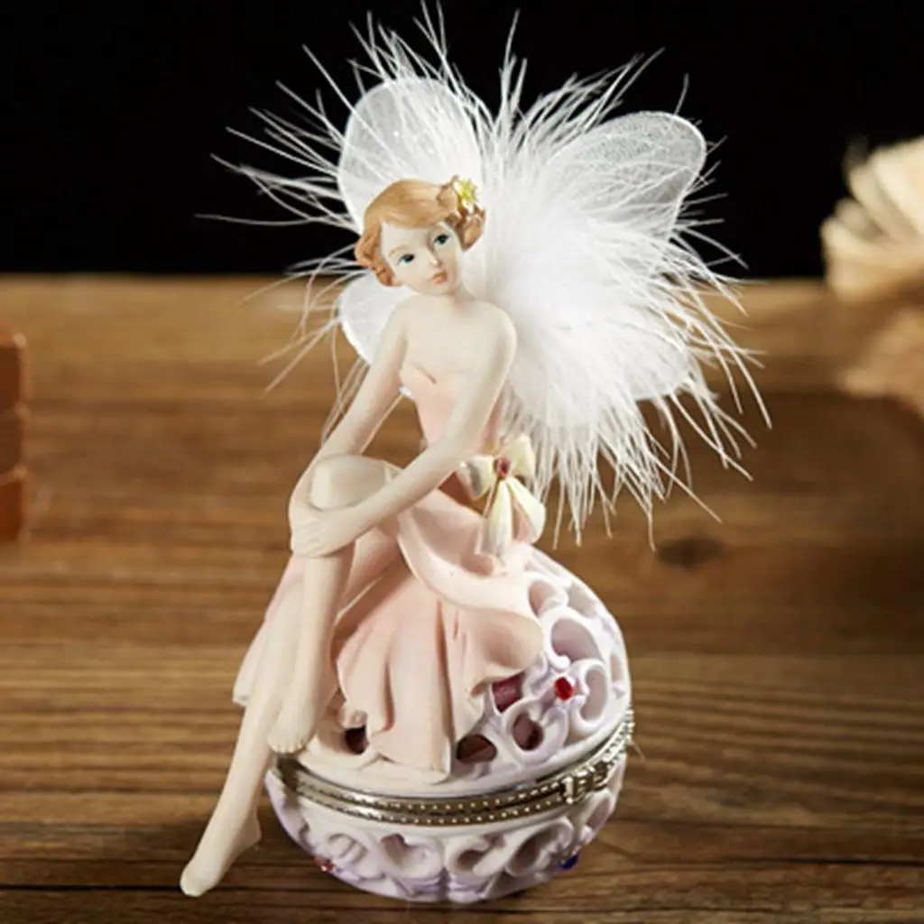 

Flower Fairy Figurines Contains Dried Flowers Miniatures Figures for Car