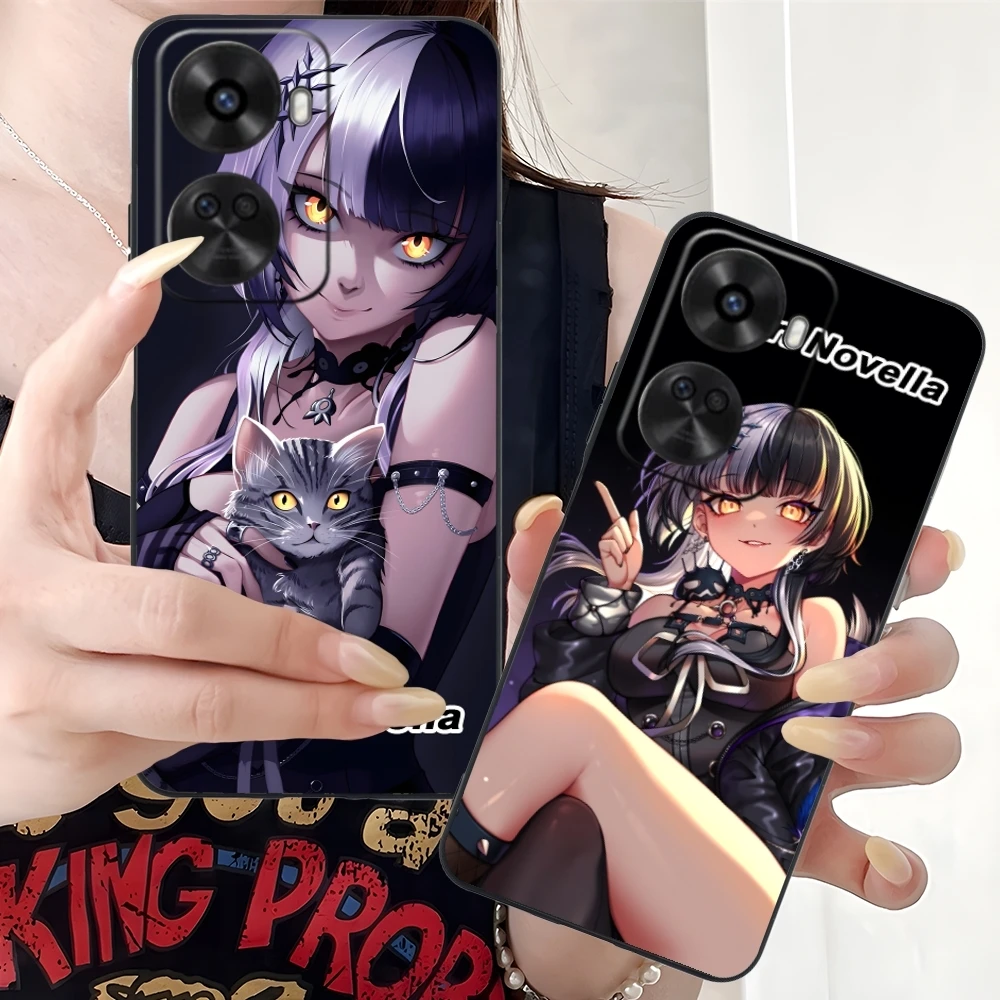 Модный чехол для мобильного телефона Shiori Novella Huawei Nova 12 11 10 9 8 7 Pro SE 5G черный мягкий