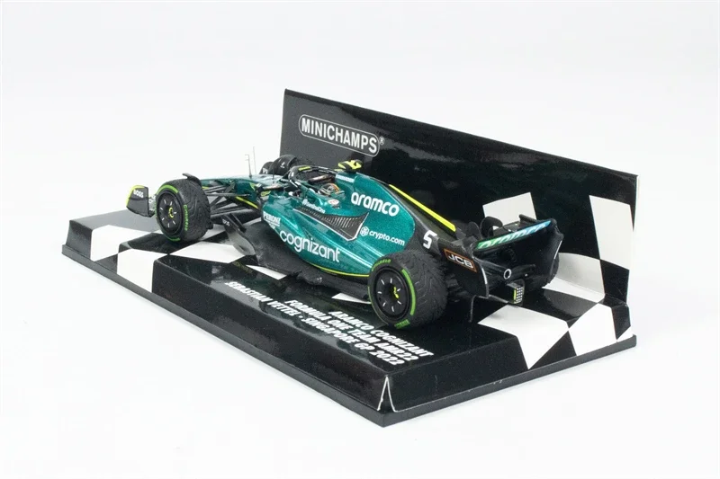 МИНОЧАПС 1:43 2022 F1 AMR22 # Гоночная модель автомобиля S.VETTEL SINGAPORE