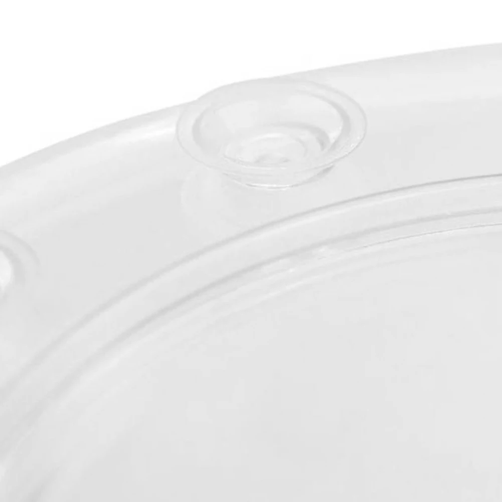 

Overflow Drain Trim Bathtub Drain Cover Clear PVC Strong Suction Cups Ultra-Tight Seal Bathroom Office Room Bathtub