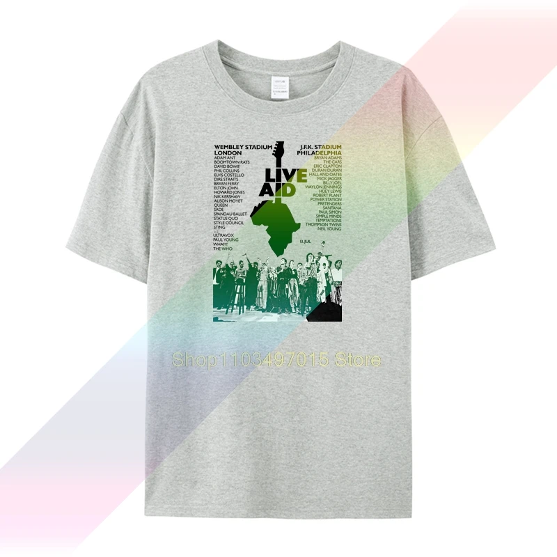 Богемная футболка Дэвида рапсоди Боуи с Фредди Меркьюри для живой помощи Мужская