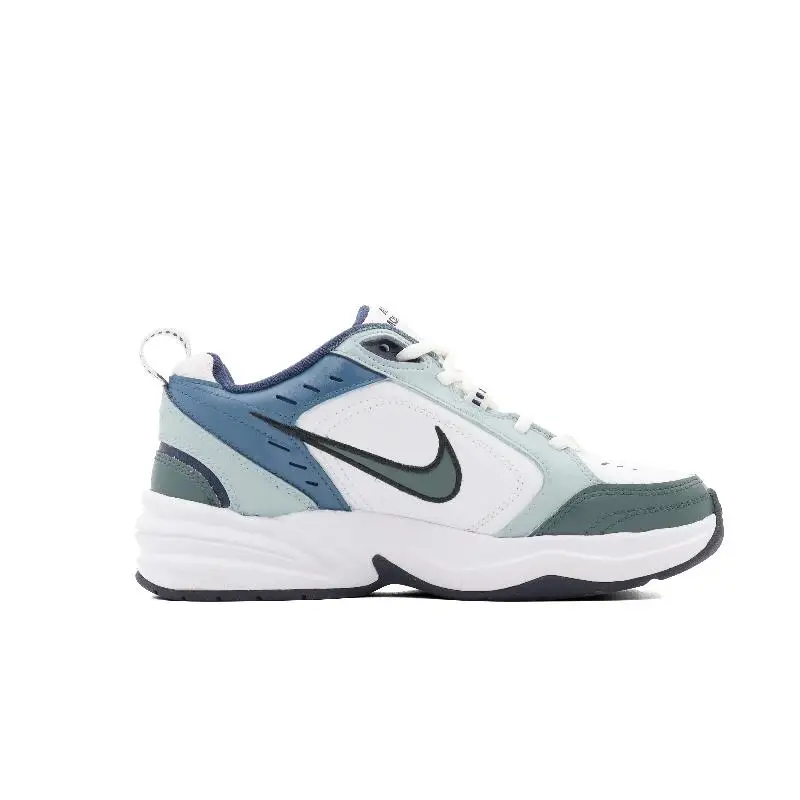 【Настроить】Nike Air Monarch 4 массивные кроссовки унисекс низкие зеленые/синие/белые