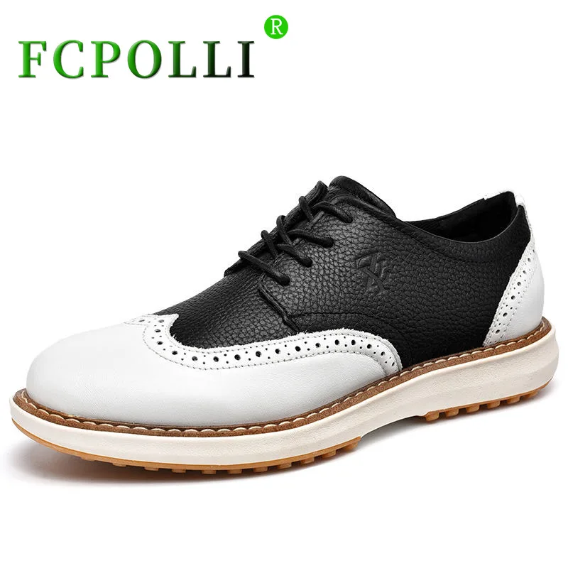 

New Arrival Men Golf Shoes Comfortable Gym Sneakers For Mens Anti-Slippery Golf Sneakers Man Genuine Leather Golf Training Men