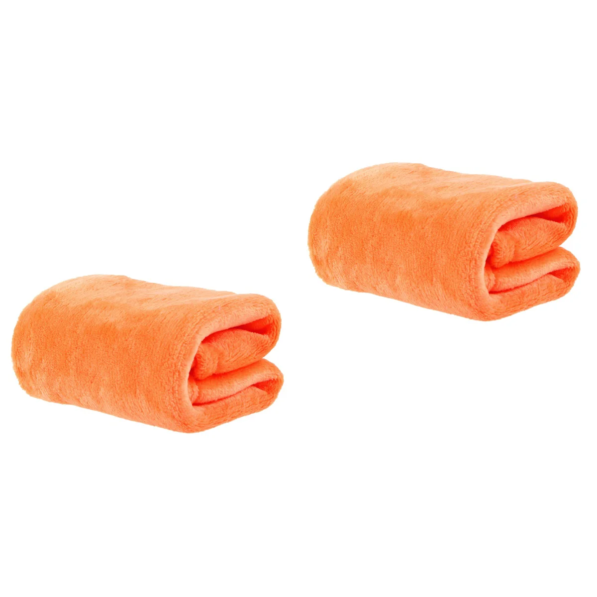 

2pcs Gorgeous Flannel Fleece Pet Blanket Cozy Towel Color Pet Blanket(Orange)