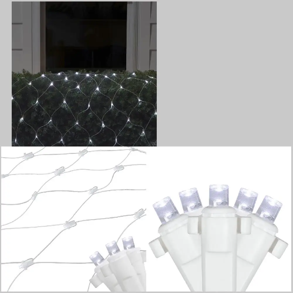 

"Perfect Bright White LED Wide Angle Net Style Decorative Lights for your Home or Event!"