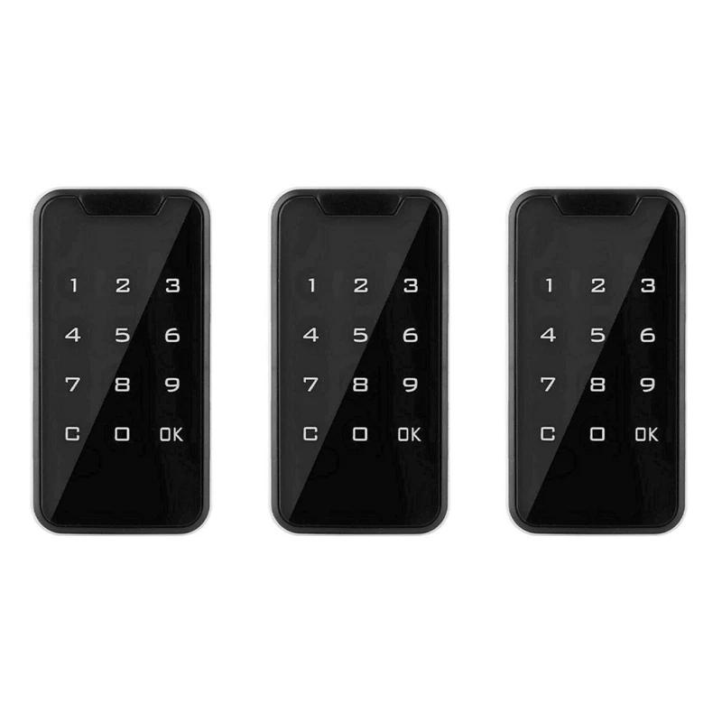 

3X Electronic Smart Digital Electronic Door Lock Fingerprint Press Password Keyless Keypad