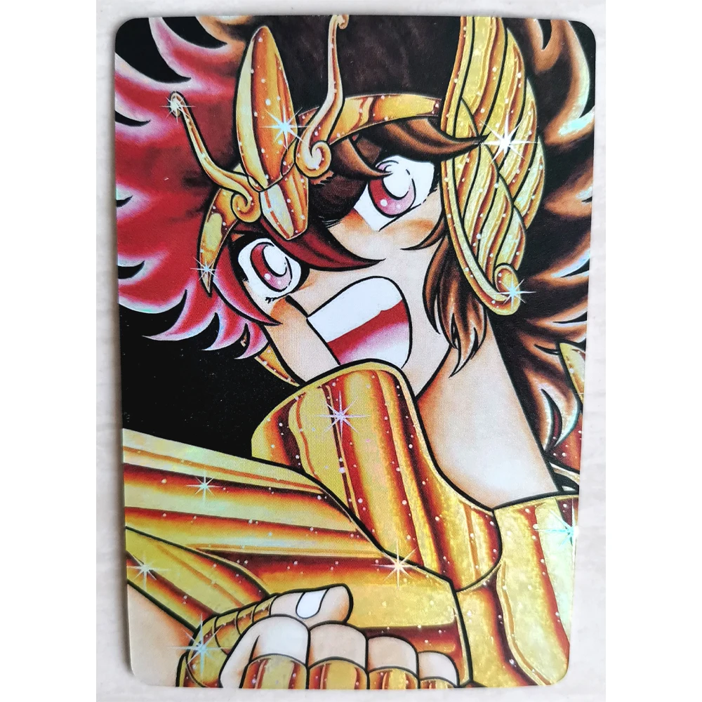 18 шт./компл. флэш-карта Saint Seiya коллекционная игрушка Золотая Hyoga Shiryu хобби