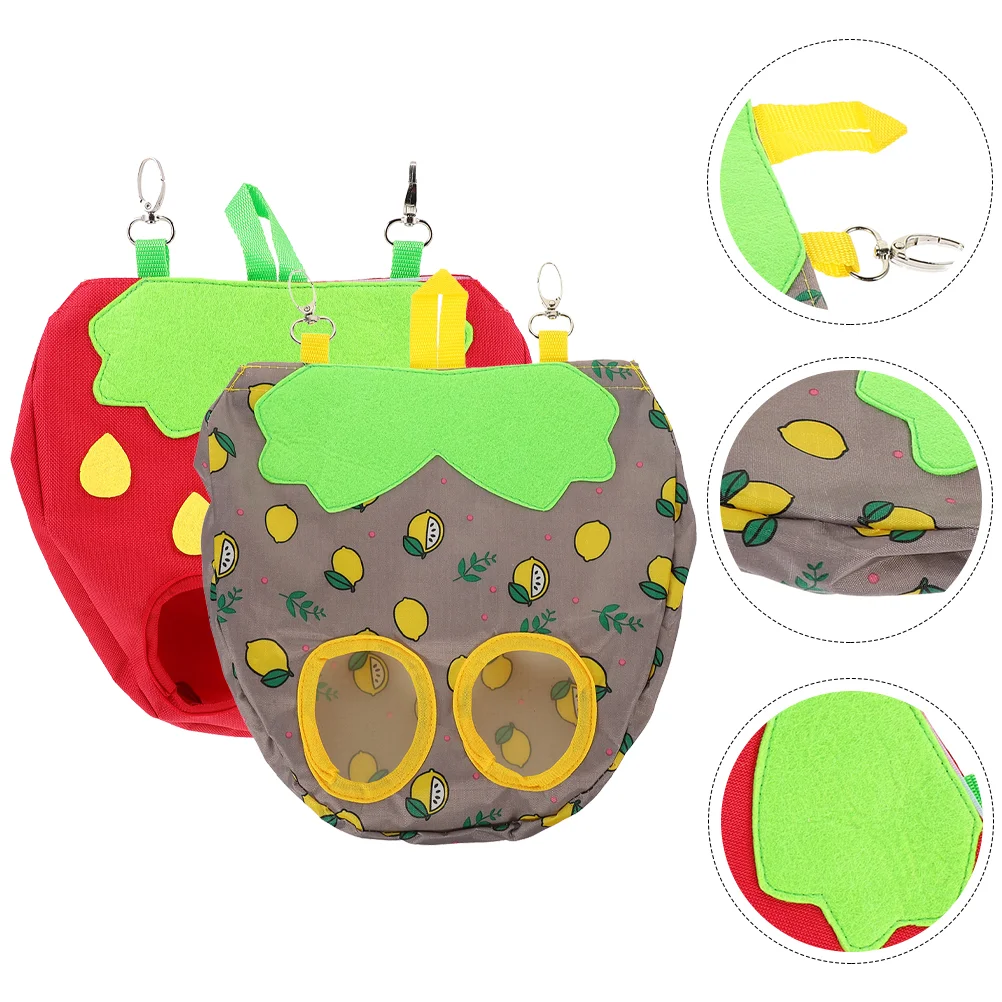 

2Pcs Rabbit Hay Bags Bunny Hay Feeder Bags Rabbit Storage Bags Cloth Rabbit Hay Pouches