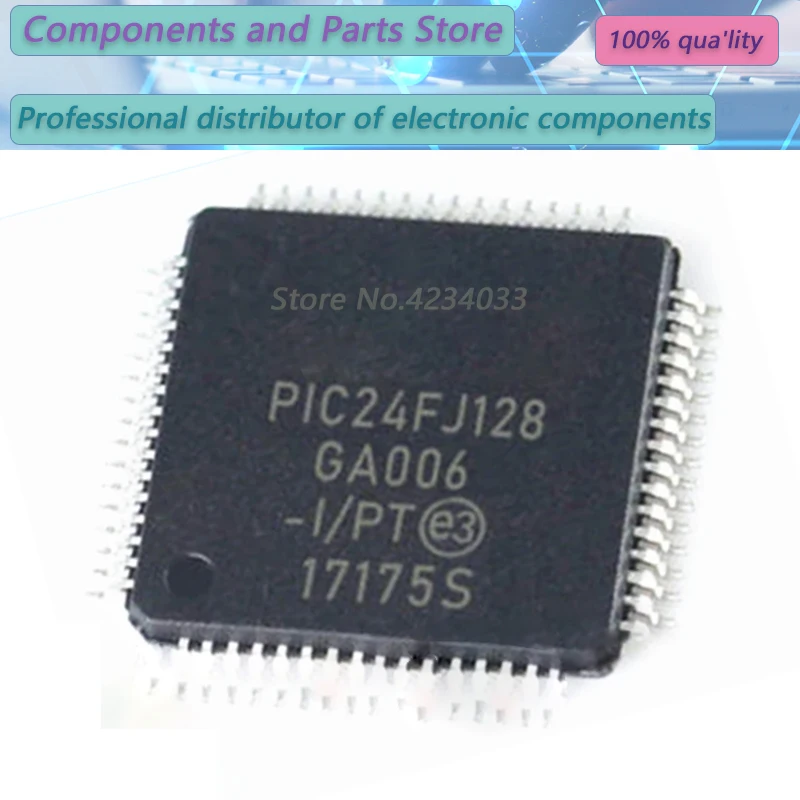 

1-10PCS PIC24FJ128GA006T-I/PT C24FJ128GA006TI PIC24FJ128GA TQFP-64 NEW100% PIC24FJ128GA006T-I