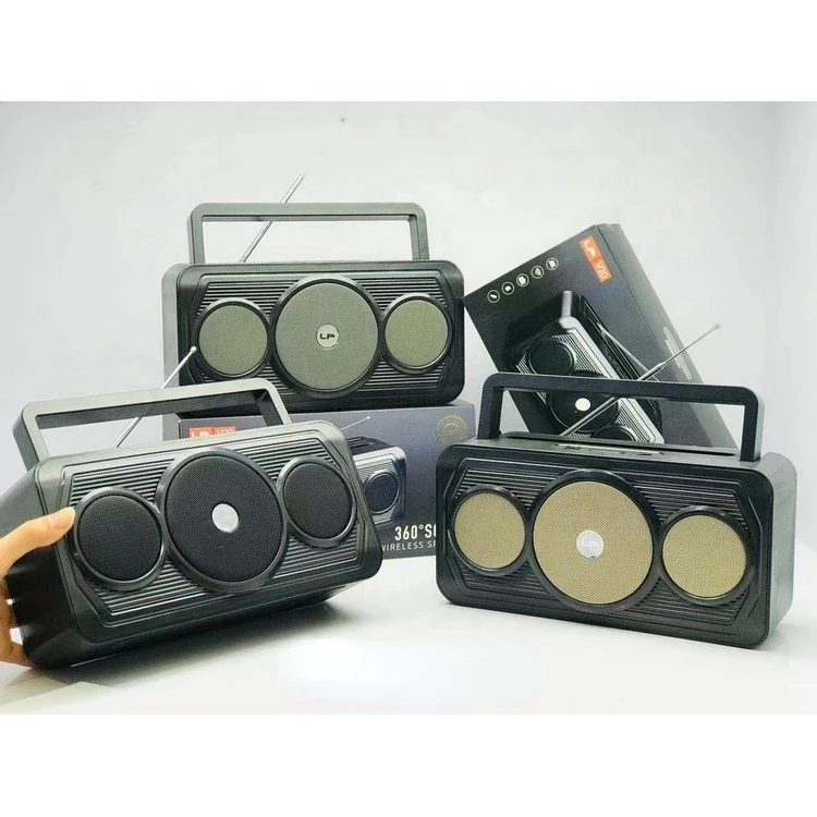 

Bluetooth Speaker Outdoor Portable Card Subwoofer Retro Radio USB Stereo