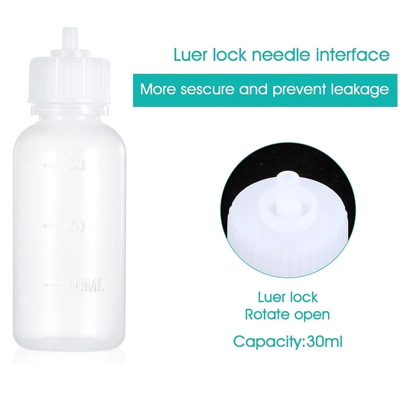 6 шт. бутылки с игольчатым наконечником пластиковая бутылка-капельница емкостью