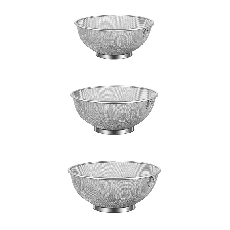 

Household Kitchen Wash Vegetables Drain Baskets Stainless Steel Material