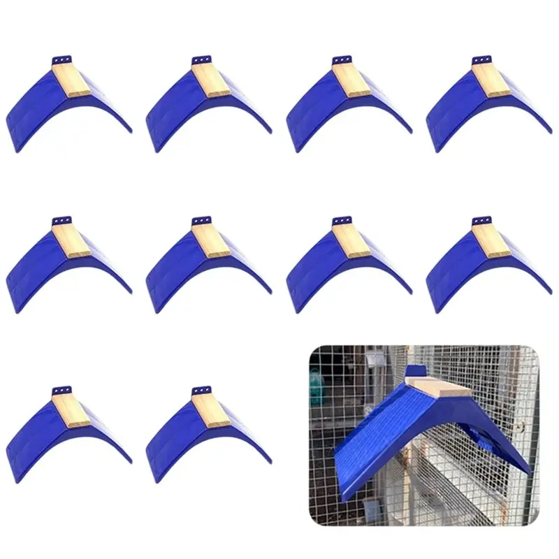 Фото 【ДЕНЬ БЛАГОДАРНОСТИ】Blue Bird Supplies 10 шт. V-образные жердочки для голубей, подставки для отдыха голубей, каркасы для жилищ птиц №1