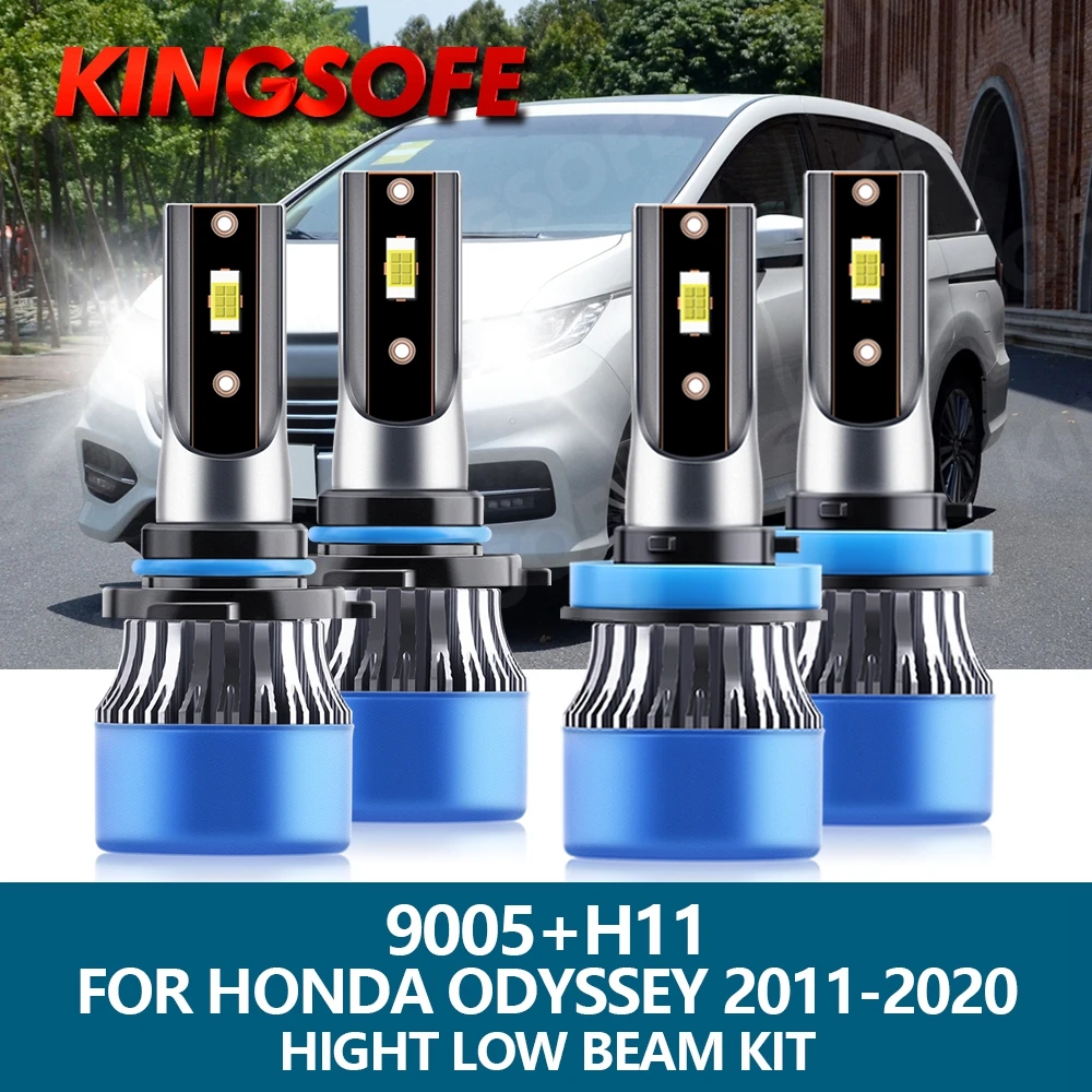 

Roadsun H11 Автомобильная фотолампа 9005 HB3 110 лм 6500 Вт CSP чип 2011 K фотолампа для фар дальнего и ближнего света Комплект ламп для Honda Odyssey 2020-