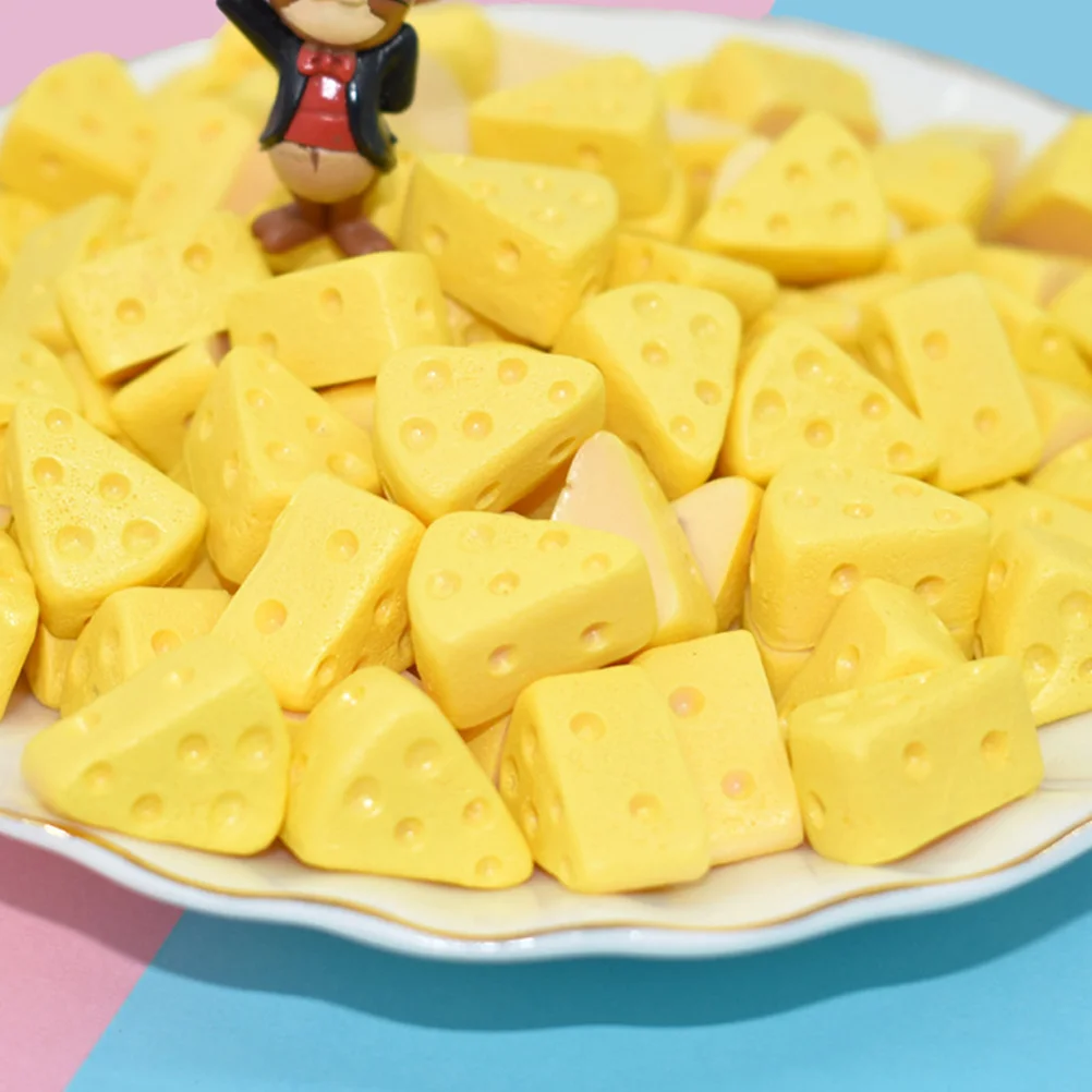 100 шт. имитация сыра миниатюрная поддельная искусственные аксессуары для