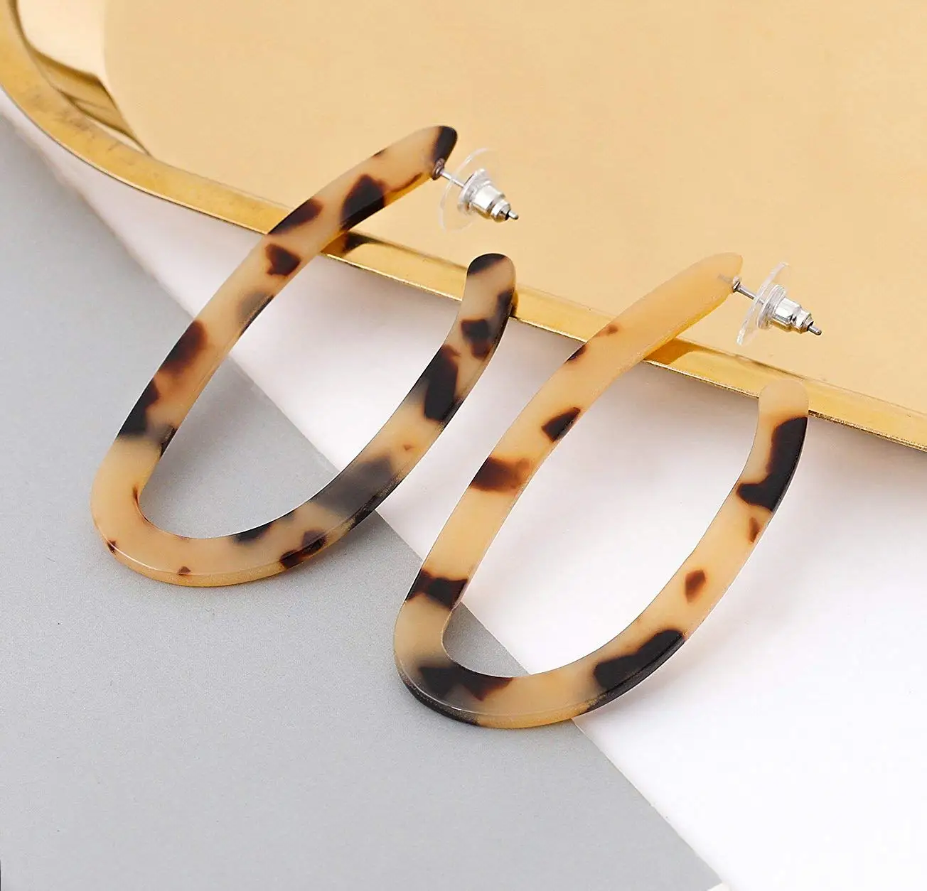 Showfay золотого цвета простые шикарные серьги-кольца для женщин девушек