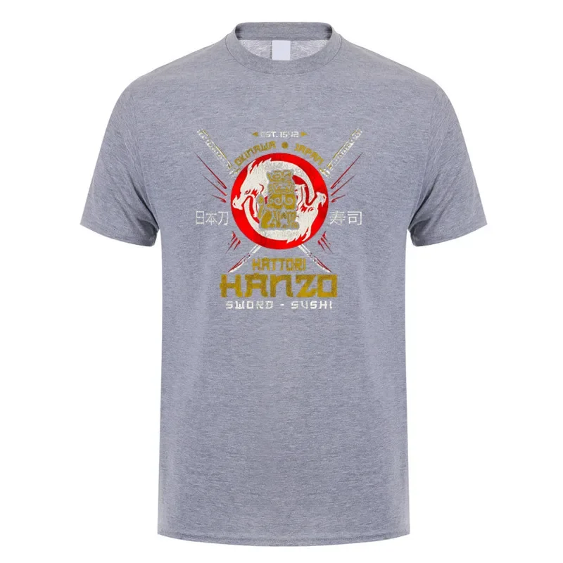 Футболка Hattori Hanzo летние крутые мужские хлопковые футболки с короткими рукавами