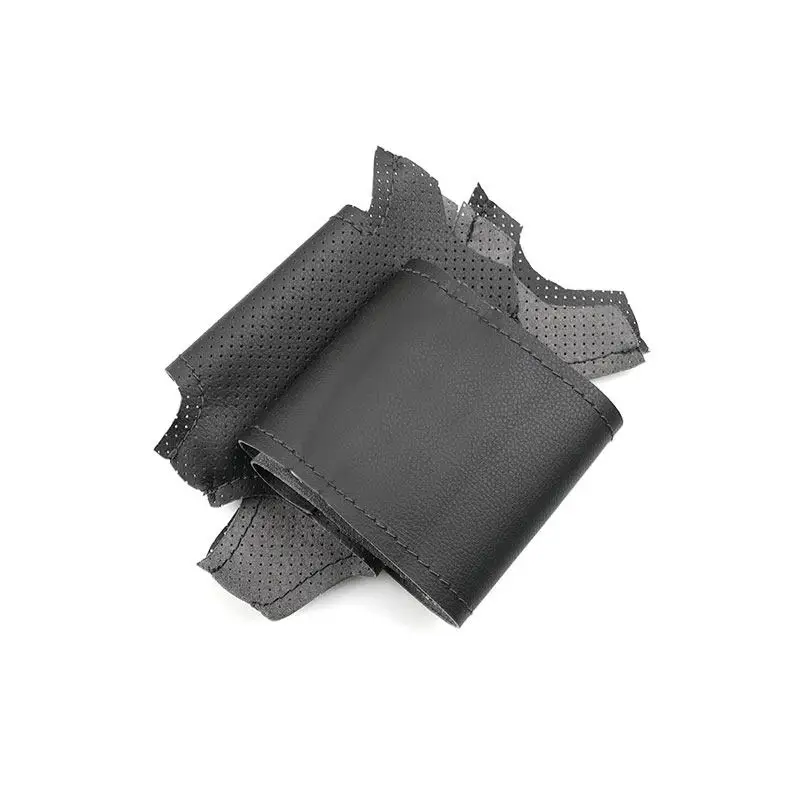 Оплетка на руль автомобиля черный кожаный чехол из микрофибры для Mercedes Benz S Class W220