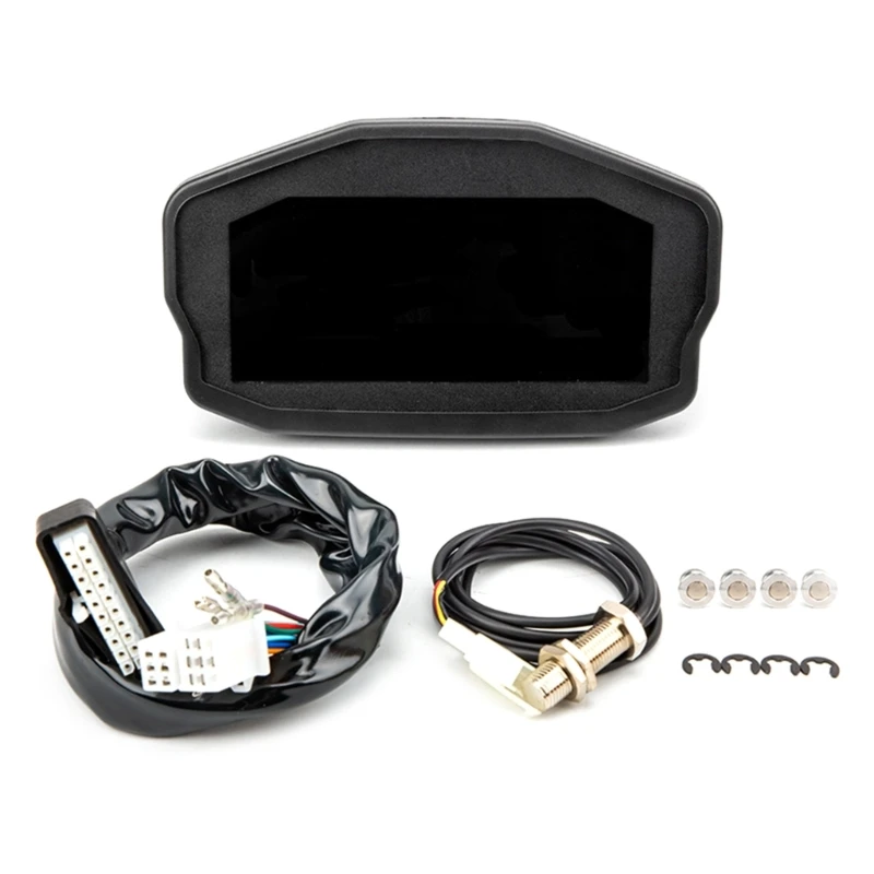 

Motorcycles Digital Speedometer Tachometer Odometer Meter Universal R2LC