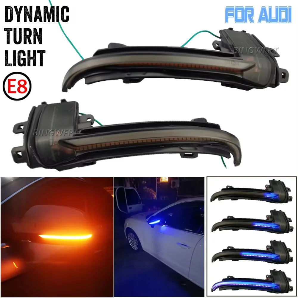 2x Динамические поворотники для Audi A3 8P, A4, A5 B8, Q3, A6 C6 4F, S6 B8.5, S5, RS5, RS4, RS3, последовательные индикаторы поворота (art.: 3920dad976cef) - 3920dad976cef