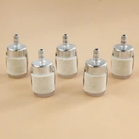 5 pcslot high grade fuel filter for gasoline garden machinery chainsaw spare replacement tool part